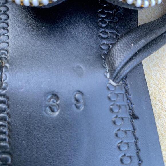 African Maasai Womens Leather Beaded Handcrafted Flat Sandals BOHO 8.5 Like New‍ - Picture 5 of 7